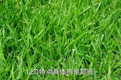 LED特點(diǎn)具體的是那些