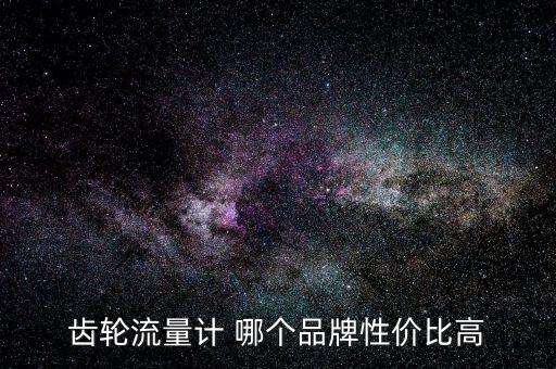 齒輪流量計 哪個品牌性價比高