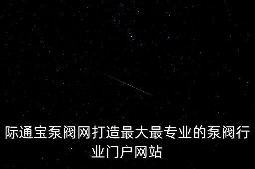 際通寶泵閥網(wǎng)打造最大最專業(yè)的泵閥行業(yè)門戶網(wǎng)站