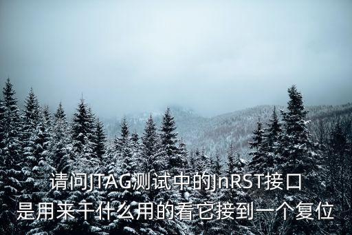 nrst，請問JTAG測試中的JnRST接口是用來干什么用的看它接到一個復(fù)位