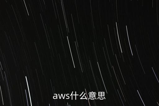 aws什么意思
