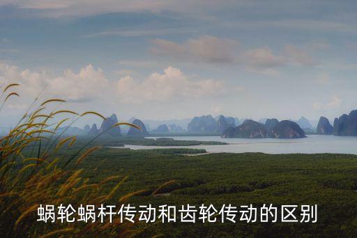 蝸輪，蝸輪蝸桿傳動和齒輪傳動的區(qū)別