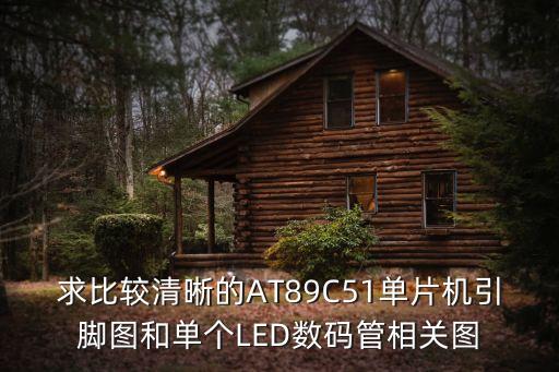 求比較清晰的AT89C51單片機引腳圖和單個LED數(shù)碼管相關圖