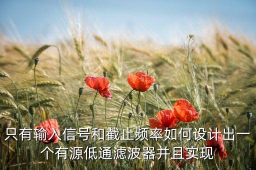 有源低通濾波器，低通濾波器是什么