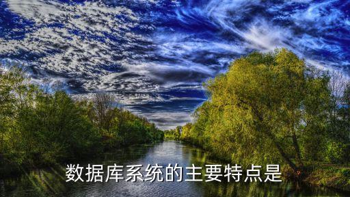 數(shù)據(jù)庫系統(tǒng)的特點(diǎn)，數(shù)據(jù)庫系統(tǒng)的主要特點(diǎn)是