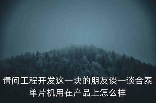 請問工程開發(fā)這一塊的朋友談一談合泰單片機用在產(chǎn)品上怎么樣