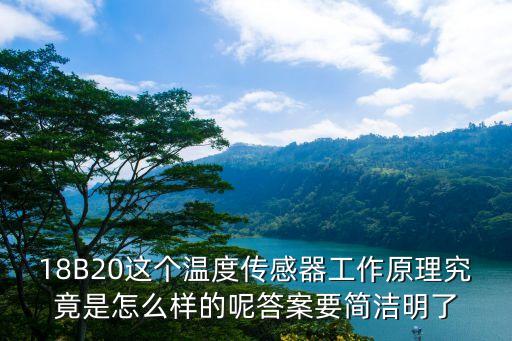 18B20這個溫度傳感器工作原理究竟是怎么樣的呢答案要簡潔明了