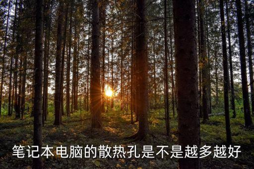 筆記本電腦的散熱孔是不是越多越好