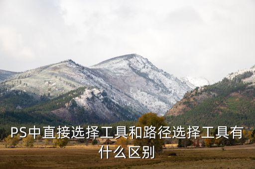 PS中直接選擇工具和路徑選擇工具有什么區(qū)別