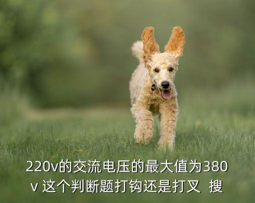 220v的交流電壓的最大值為380v 這個(gè)判斷題打鉤還是打叉  搜