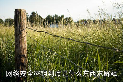 網(wǎng)絡(luò)安全密鑰到底是什么東西求解釋