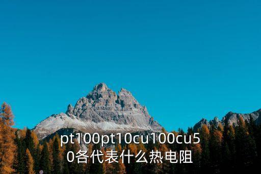 pt100pt10cu100cu50各代表什么熱電阻