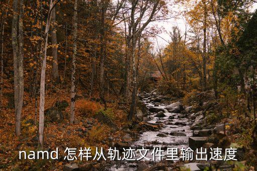 namd 怎樣從軌跡文件里輸出速度