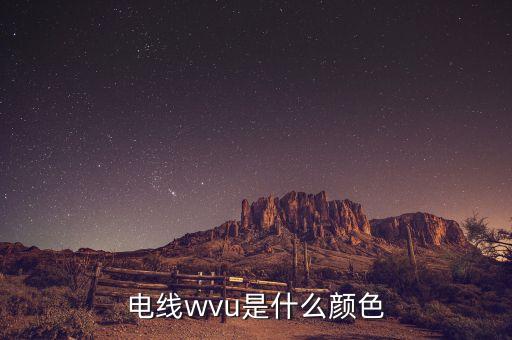 電線wvu是什么顏色
