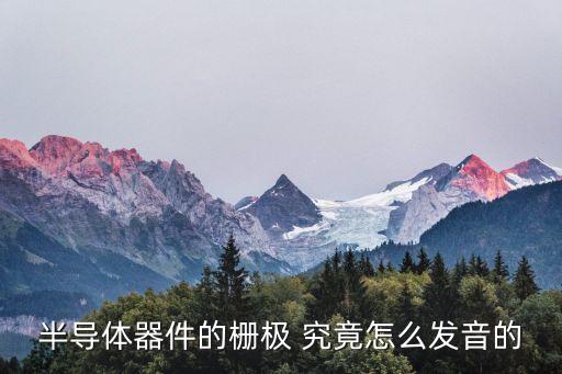 半導(dǎo)體器件的柵極 究竟怎么發(fā)音的