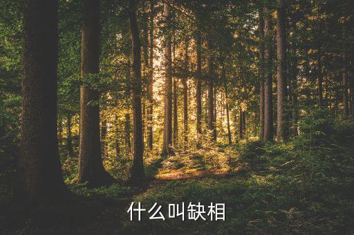 什么叫缺相