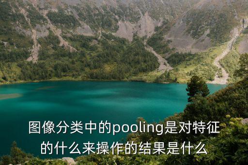 圖像分類中的pooling是對特征的什么來操作的結果是什么