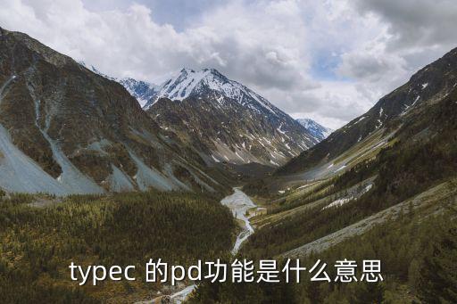 typec 的pd功能是什么意思