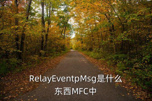 RelayEventpMsg是什么東西MFC中