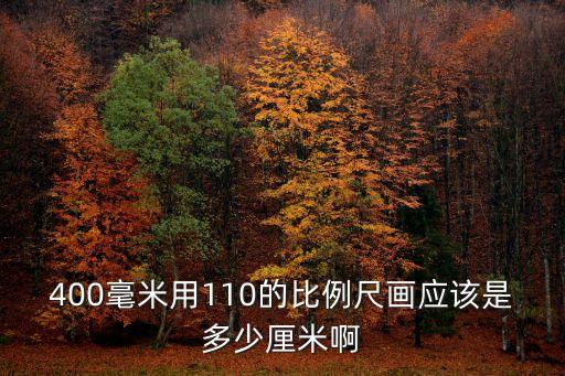 400毫米用110的比例尺畫應(yīng)該是多少厘米啊