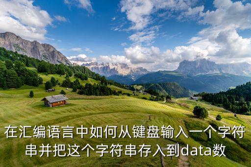 在匯編語言中如何從鍵盤輸入一個字符串并把這個字符串存入到data數(shù)