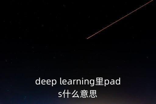 pads，deep learning里pads什么意思