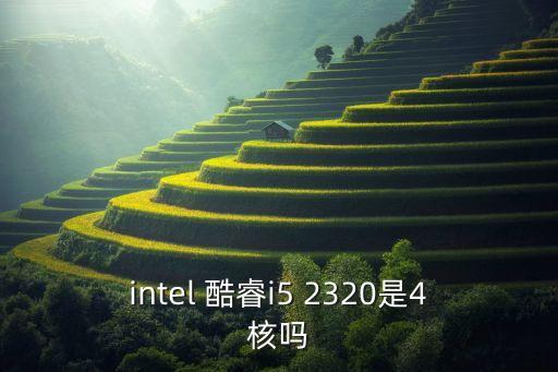 intel 酷睿i5 2320是4核嗎