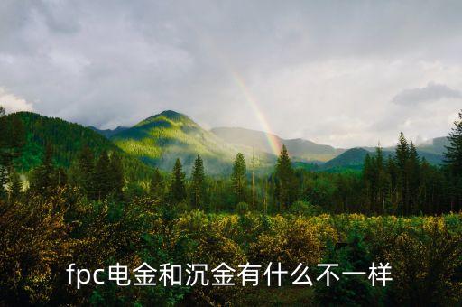 fpc電金和沉金有什么不一樣