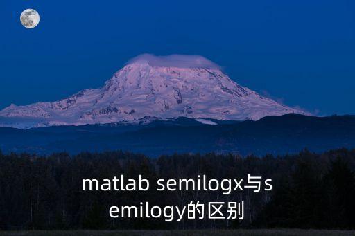 matlab semilogx與semilogy的區(qū)別