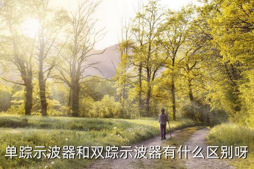 單蹤示波器和雙蹤示波器有什么區(qū)別呀