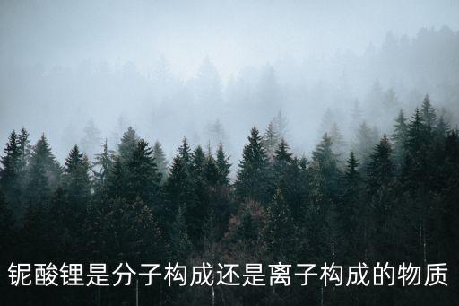 鈮酸鋰是分子構(gòu)成還是離子構(gòu)成的物質(zhì)
