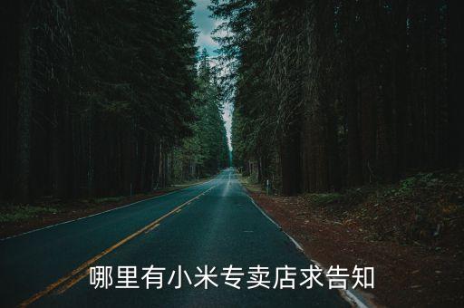 哪里有小米專賣店求告知