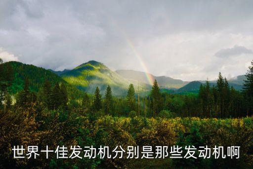 世界十佳發(fā)動(dòng)機(jī)分別是那些發(fā)動(dòng)機(jī)啊