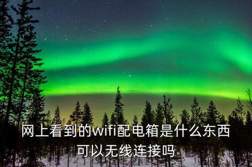 網(wǎng)上看到的wifi配電箱是什么東西可以無(wú)線連接嗎