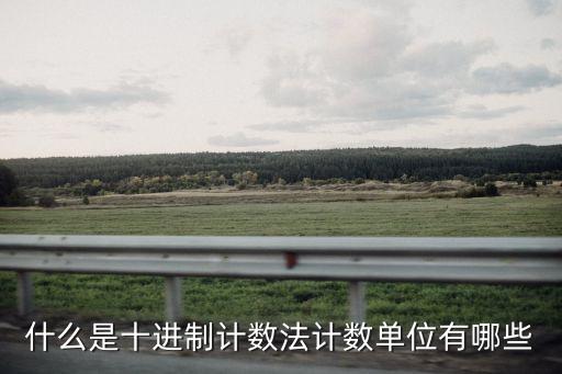 什么是十進(jìn)制計(jì)數(shù)法計(jì)數(shù)單位有哪些