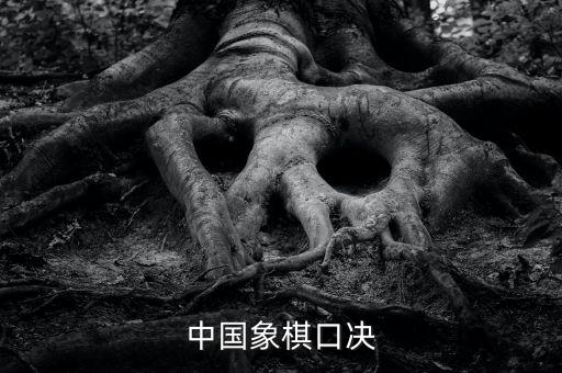 中國(guó)象棋口決