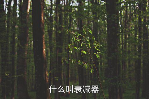 什么叫衰減器