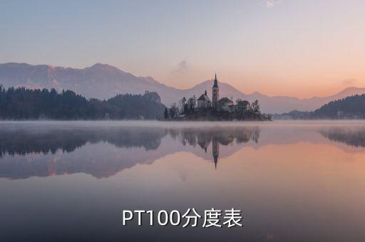 PT100分度表