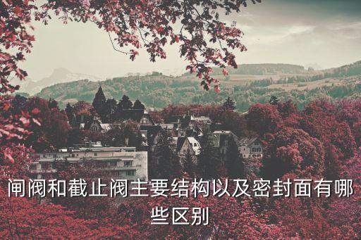 截止閥的結構圖，直通式截止閥的結構是什么