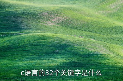 c語言關(guān)鍵字，幫翻c語言關(guān)鍵字看詳細(xì)里有
