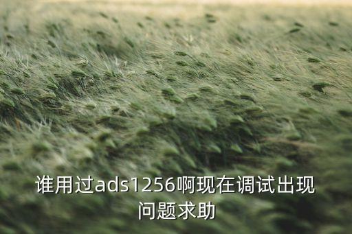 ads1256，誰用過ads1256啊現(xiàn)在調(diào)試出現(xiàn)問題求助