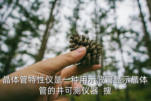 晶體管特性儀是一種用示波管顯示晶體管的并可測(cè)儀器  搜