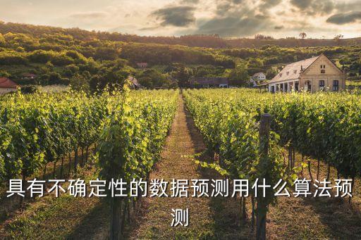 具有不確定性的數(shù)據(jù)預測用什么算法預測