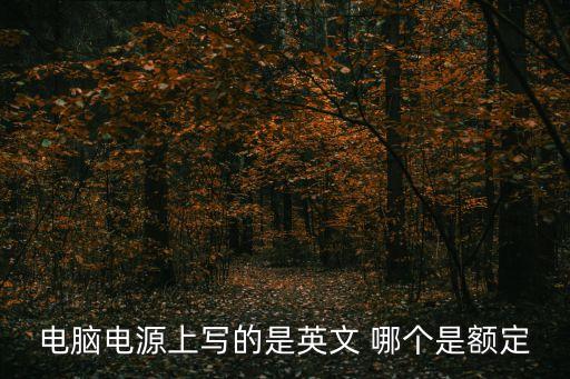 電腦電源上寫的是英文 哪個(gè)是額定