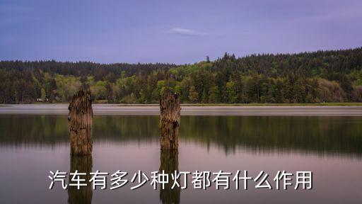 車車燈，汽車有哪些主要燈光