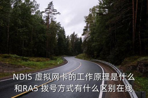 NDIS 虛擬網(wǎng)卡的工作原理是什么和RAS 撥號方式有什么區(qū)別在線