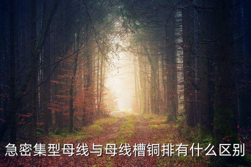 急密集型母線與母線槽銅排有什么區(qū)別