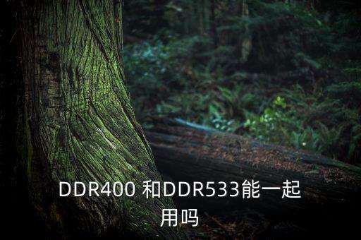 DDR400 和DDR533能一起用嗎