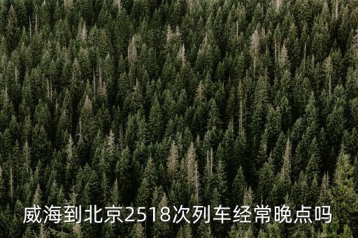 威海到北京2518次列車經(jīng)常晚點(diǎn)嗎