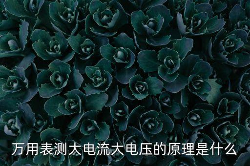 萬(wàn)用表測(cè)電壓原理，數(shù)字萬(wàn)用表測(cè)量電壓的工作原理謝謝